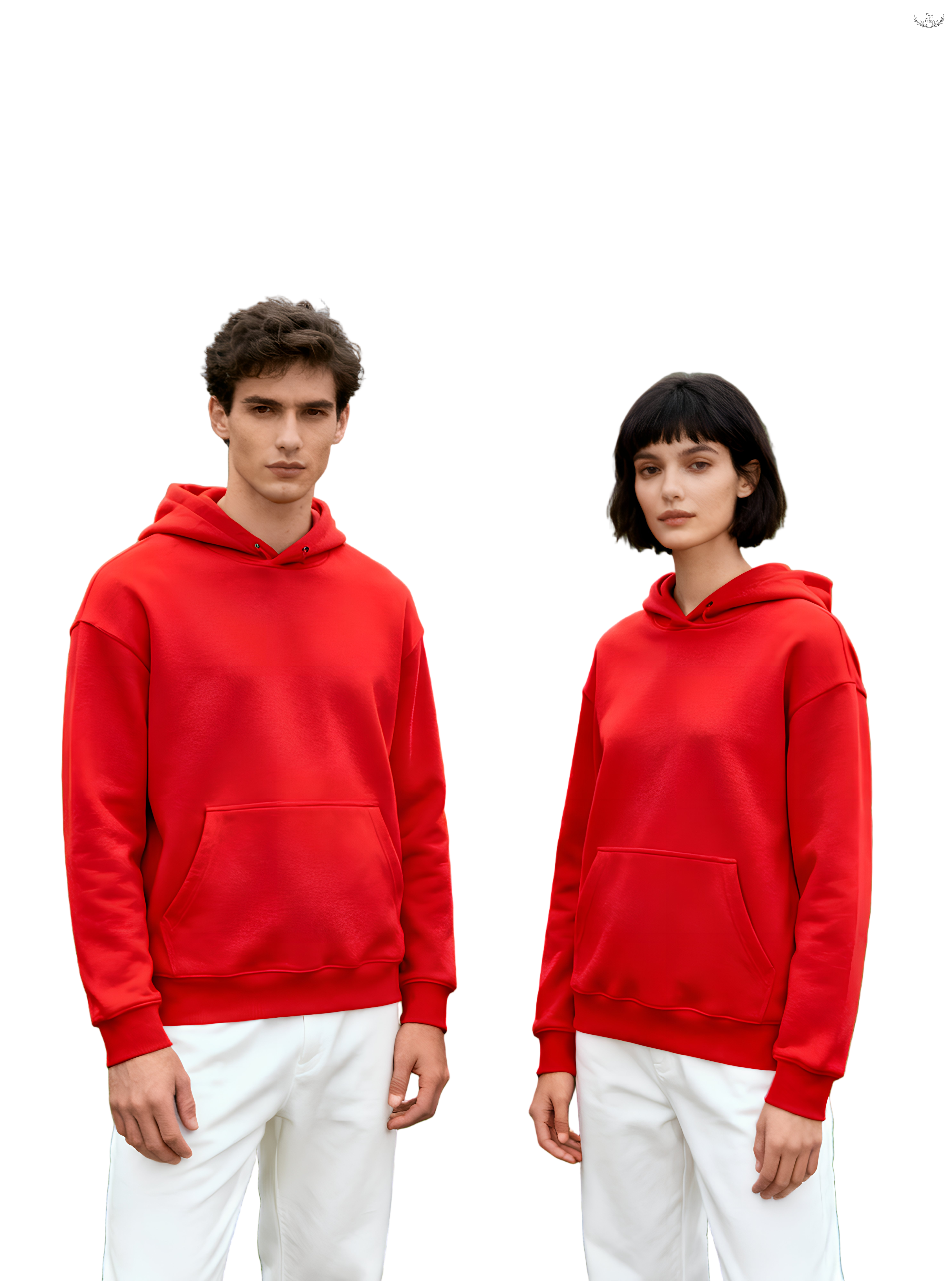 Bubu Dudu Plush Warm Heavyweight Cotton Fleece Oversized Couple Hoodie