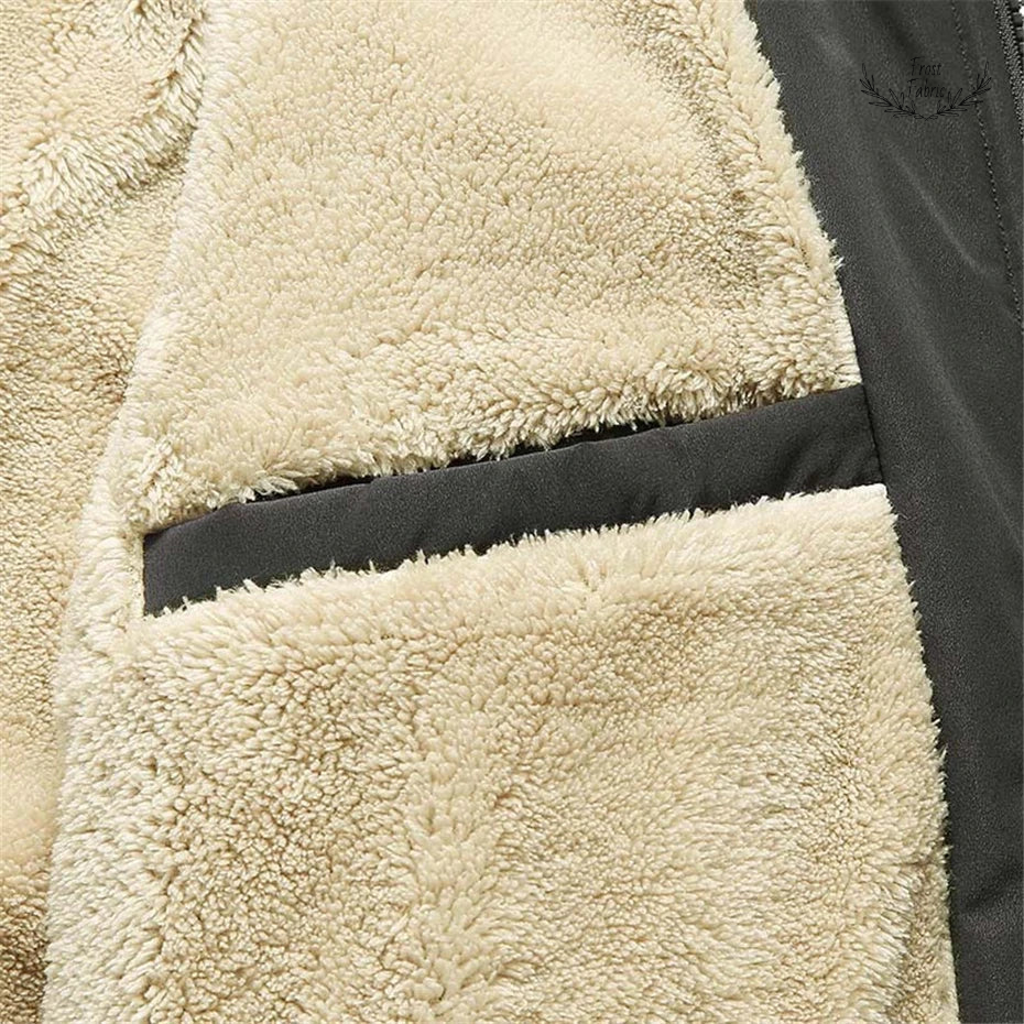 Cozy Black Thermal Fleece-Lined Bomber Jacket for Ultimate Winter Warmth