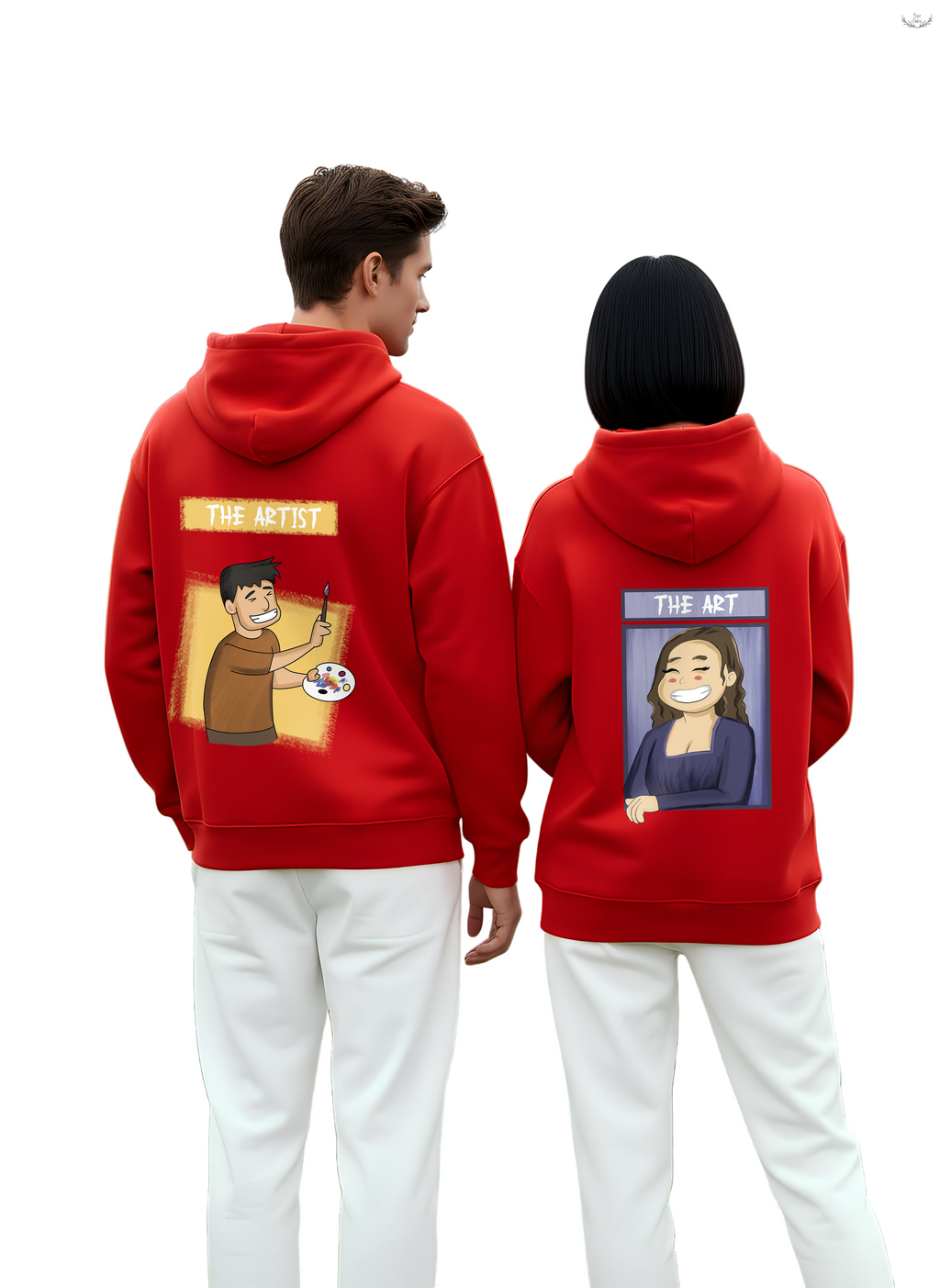 Cozy Oversized Couple Hoodie: Heavyweight 350-370 GSM Cotton Fleece for Warmth