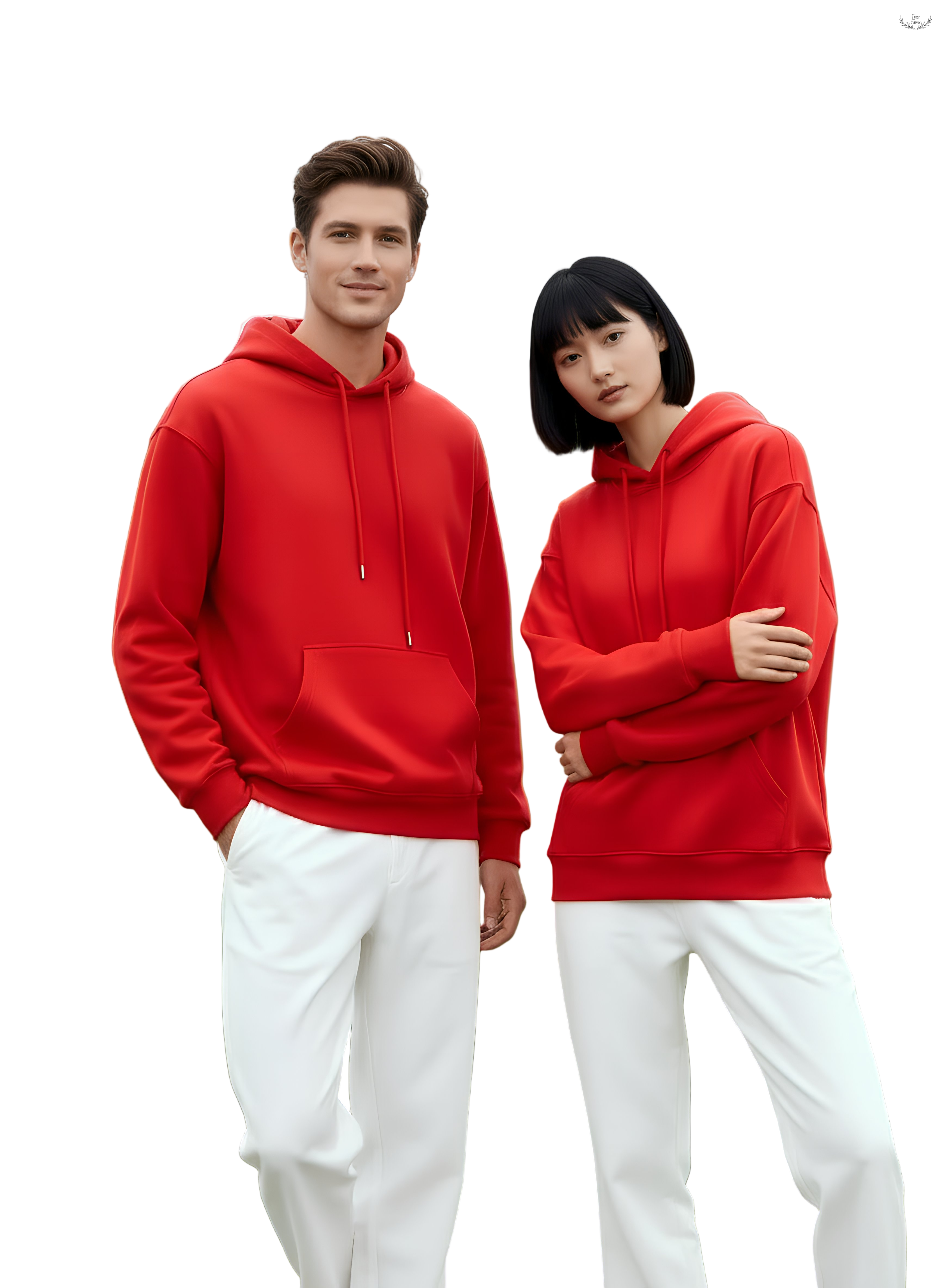 Cozy Oversized Couple Hoodie: Heavyweight 350-370 GSM Cotton Fleece for Warmth