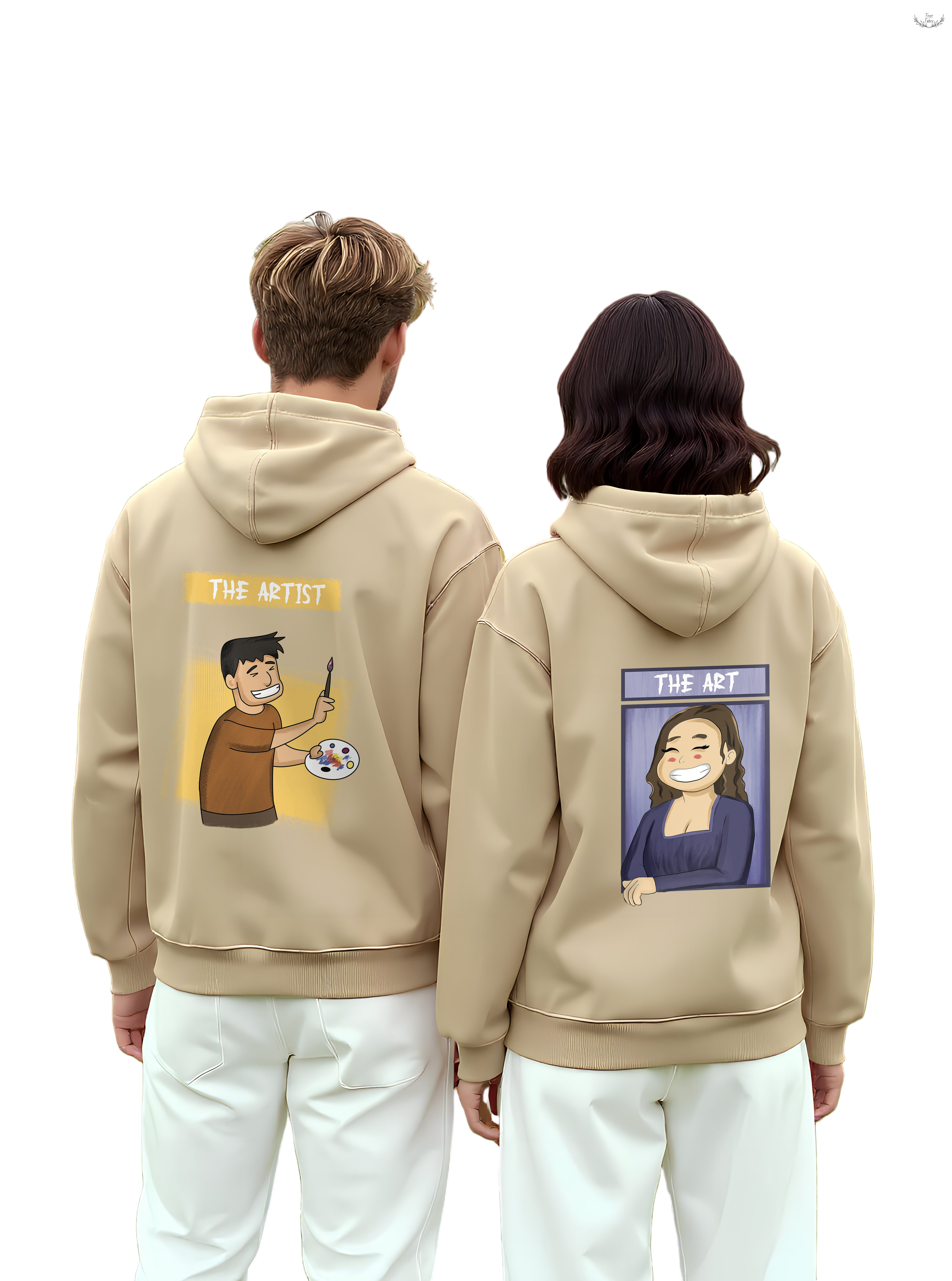 Cozy Oversized Couple Hoodie: Heavyweight 350-370 GSM Cotton Fleece for Warmth