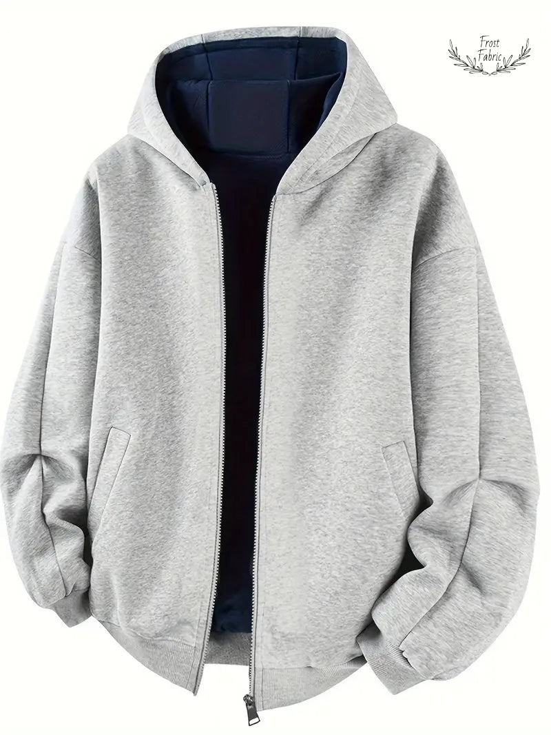 Jaktron Premium Oversized Zip-Up Hoodie Jacket for Streetwear & Winter Comfort