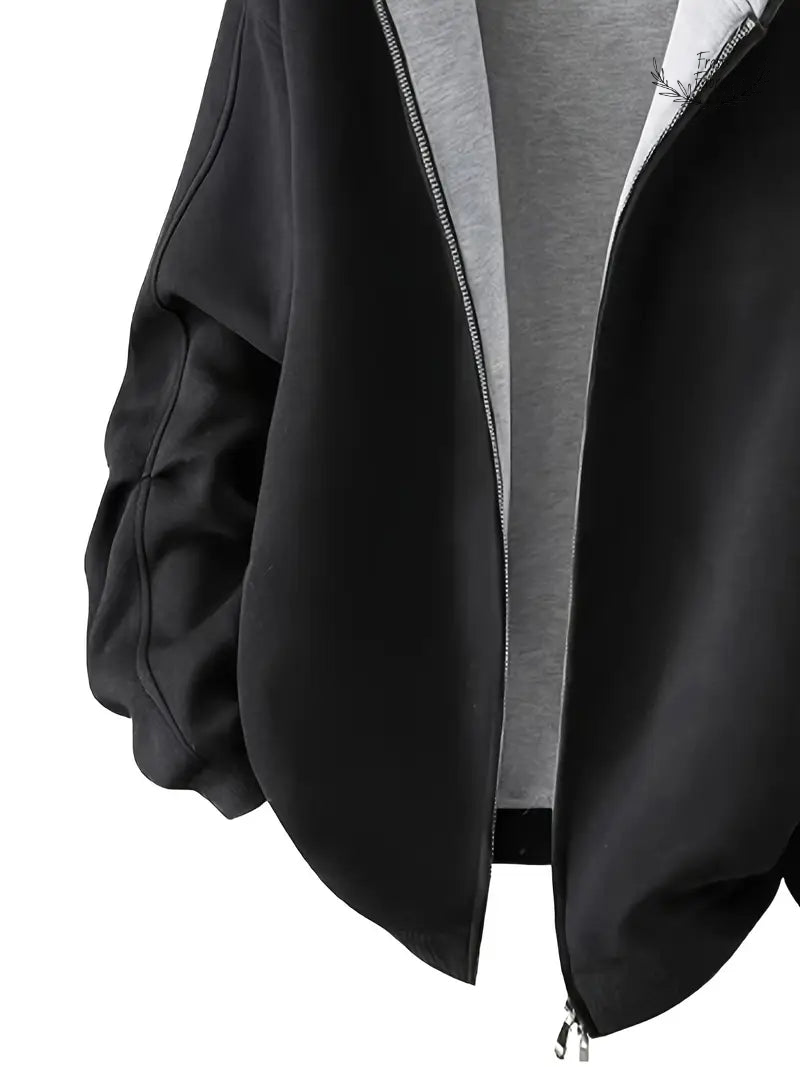 Jaktron Premium Oversized Zip-Up Hoodie Jacket for Streetwear & Winter Comfort