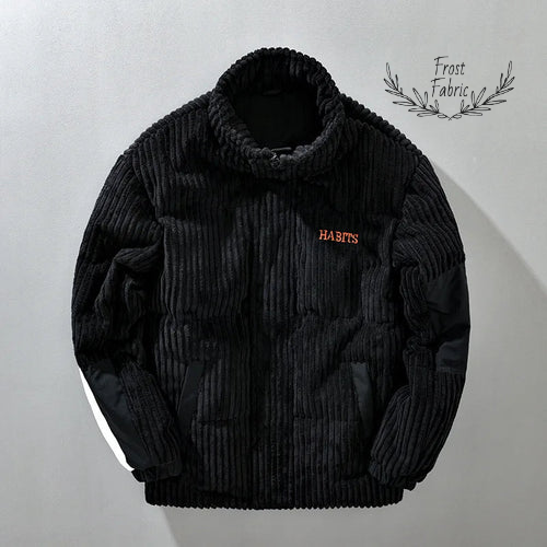 Luxurious Plush Ribbed Fleece Jacket - Cozy Warmth, Ice White Streetwear Style