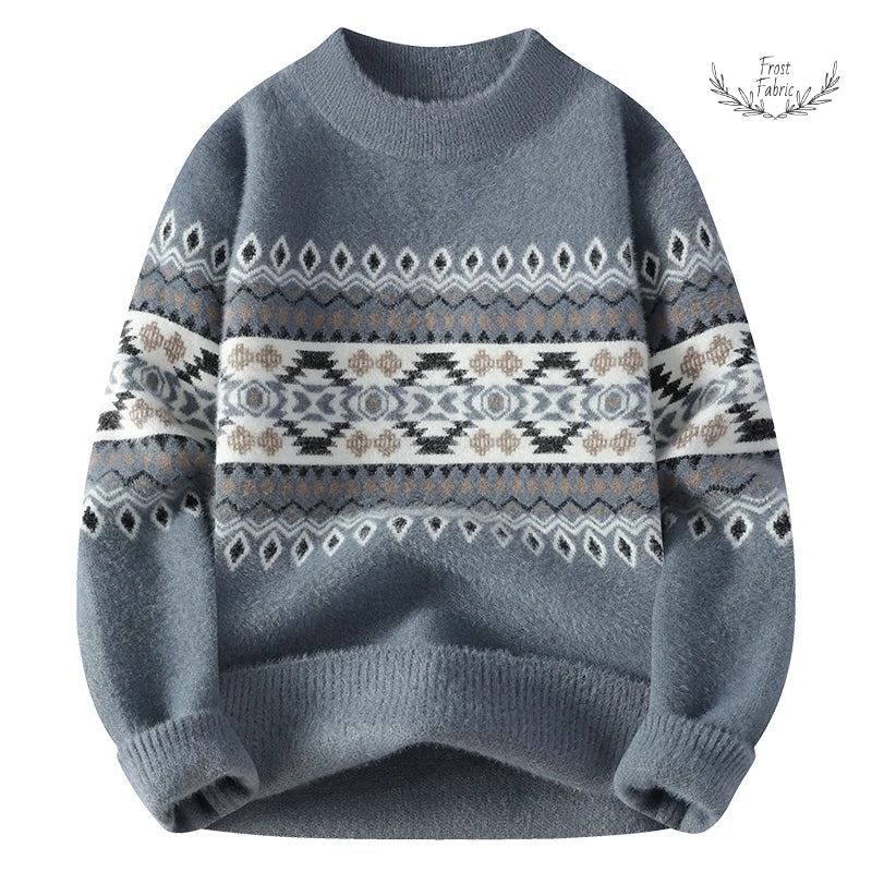Menizen Warm Knitted Winter Sweater for Men - Soft, Cozy, Stylish