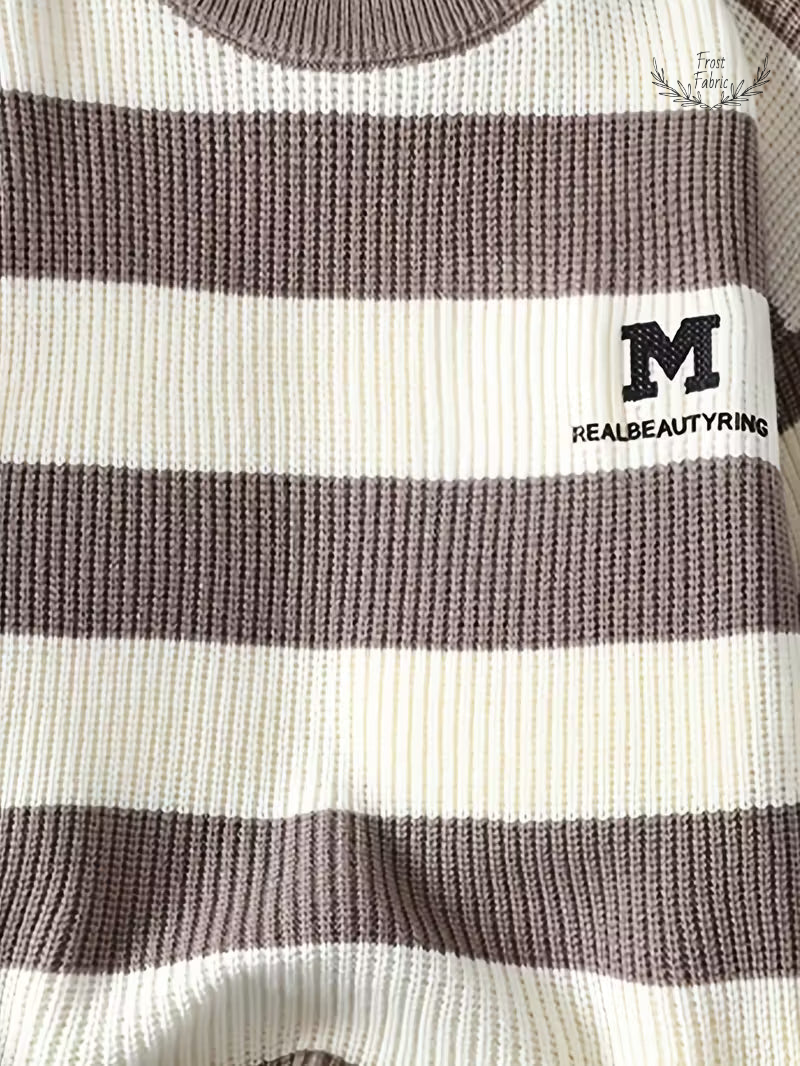 Frost & Fabric Men's Bold Street Knit Pullover: Modern Warmth, Effortless Cool Style