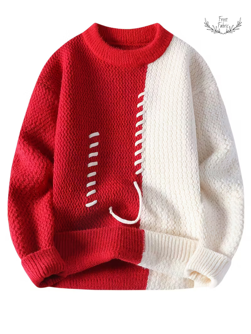 Frost & Fabric Men's Classic Knit Pullover Sweater - Cozy Warmth, Effortless Style