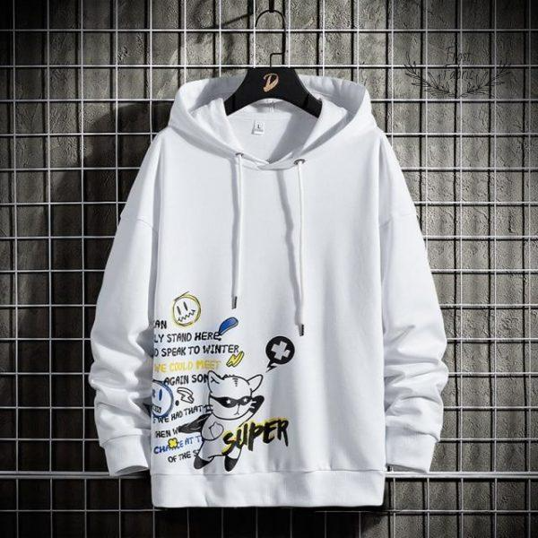 Men's Graphic Print Streetwear Hoodie: Comfortable Casual Pullover with Bold Designs