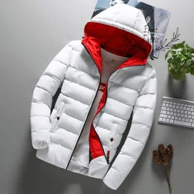 Men's Hooded Puffer Jacket: Warm Insulated Winter Coat for Cold Weather