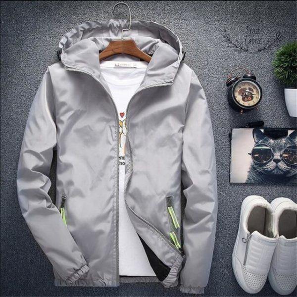 Men's Lightweight Hooded Waterproof Windbreaker Jacket - Outdoor & Travel
