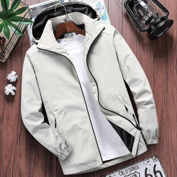 Men's Lightweight Hooded Waterproof Windbreaker Jacket - Outdoor & Travel