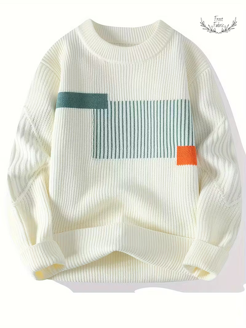 Men's Luxury Knit Pullover Sweater: Modern Warmth, Effortless Style, Premium Comfort