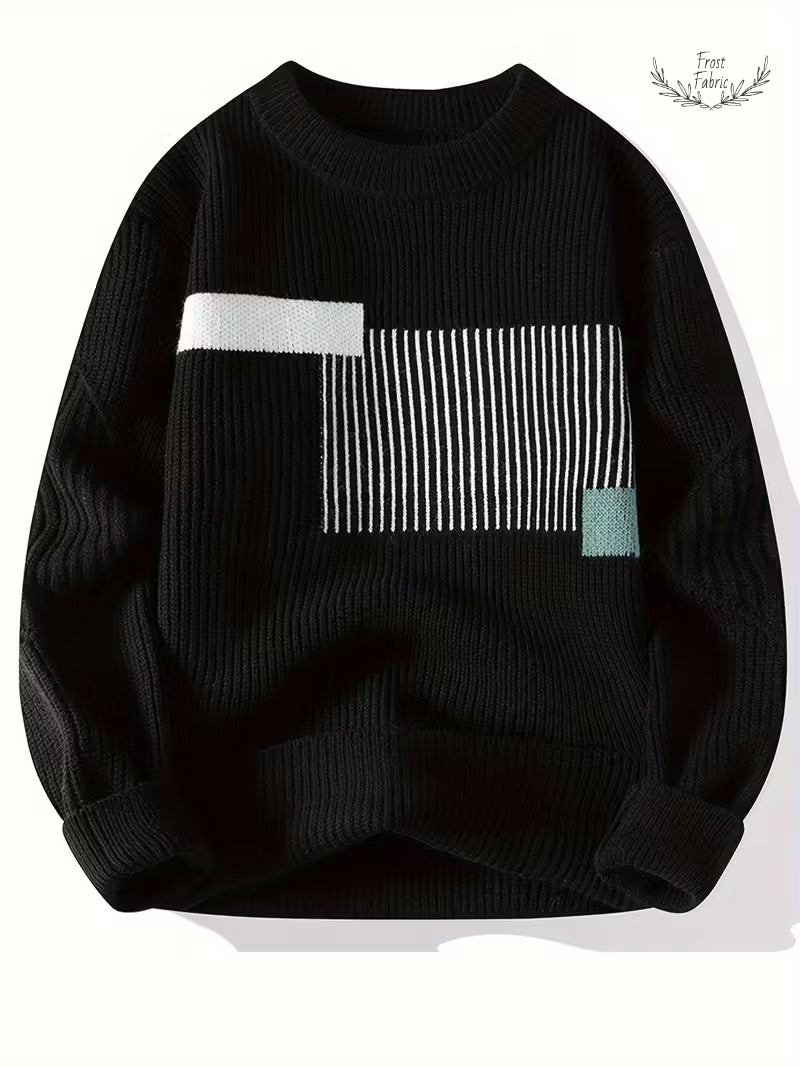 Men's Luxury Knit Pullover Sweater: Modern Warmth, Effortless Style, Premium Comfort