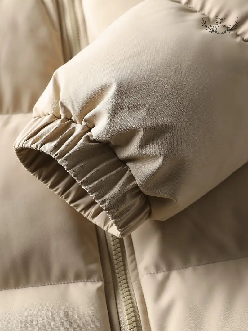 Men's Milano Italia Corduroy Panel Puffer Jacket with Detachable Hood