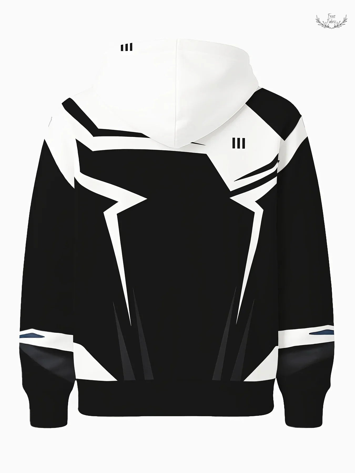 Frost & Fabric Men's Plus Size Streetwear Zip Hoodie | 3D Lettering Dotted Graphic