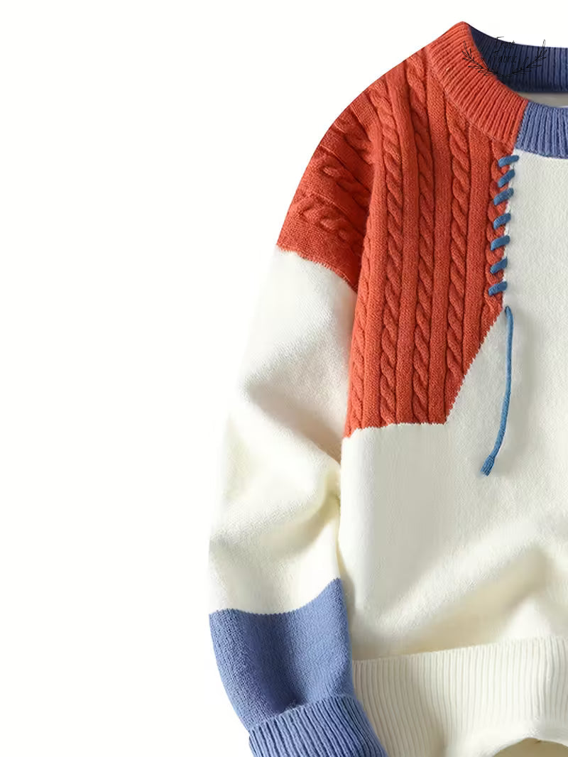 Frost & Fabric Men's Premium Classic Winter Knit Sweater: Warm, Cozy, Timeless Style