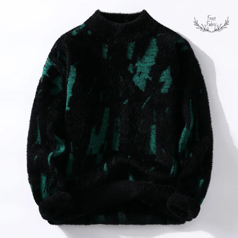 Frost & Fabric Men's Premium Knitted Casual Pullover Sweater - Loose Fit Round Neck