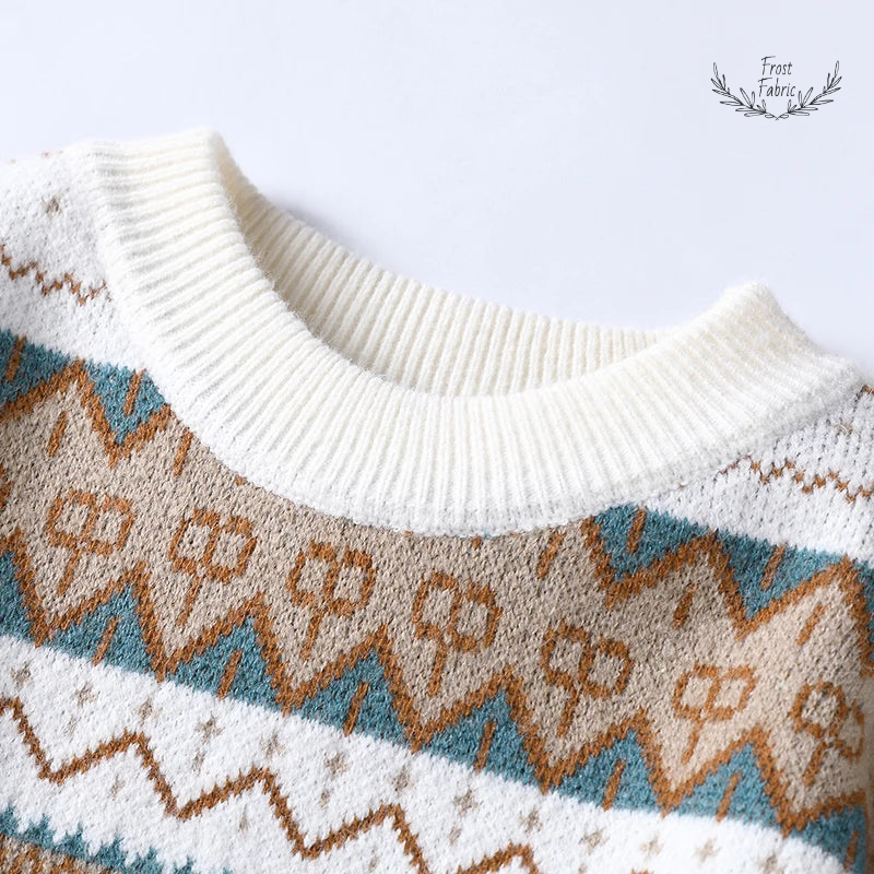 Men's Premium Thick Knit Round Neck Sweater for Everyday Winter Comfort
