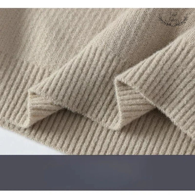 Men's Stylish Striped Patchwork Pullover Sweater: Turndown Collar Long Sleeve