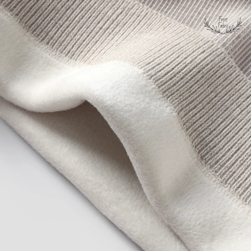 Men's Stylish Turndown Collar Knit Sweater - Fake Two-Piece Versatile Winter Warmth