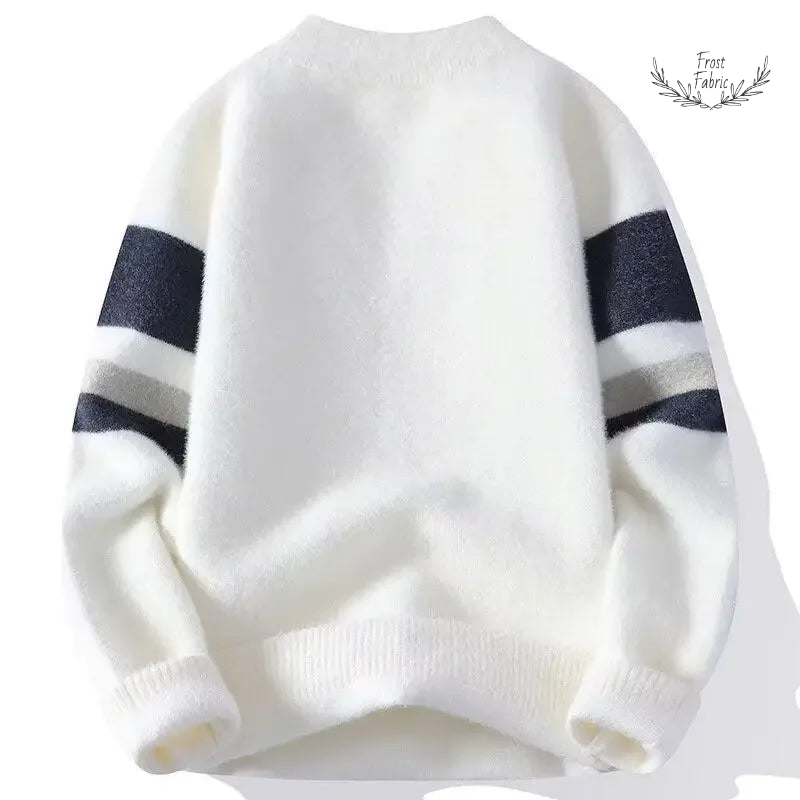 Men's Thick Loose-Fit Knitted Sweater: Autumn Winter Japanese Casual Top
