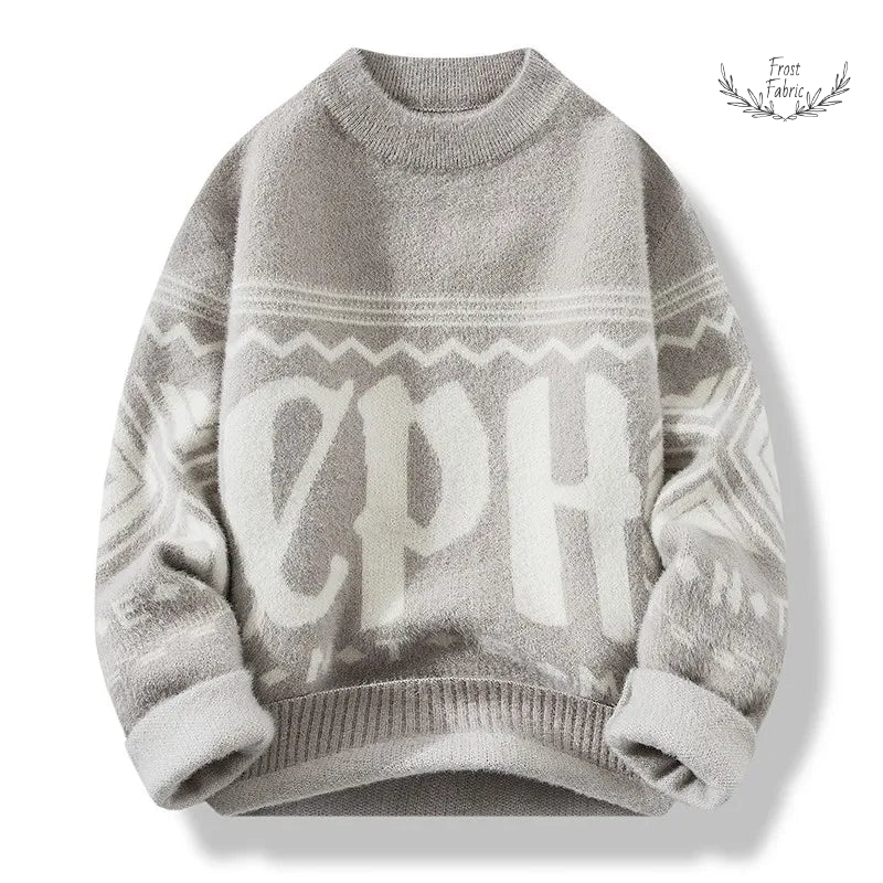 Men's Warm Striped Pullover Hoodie: Cozy Casual Autumn Winter Knitwear