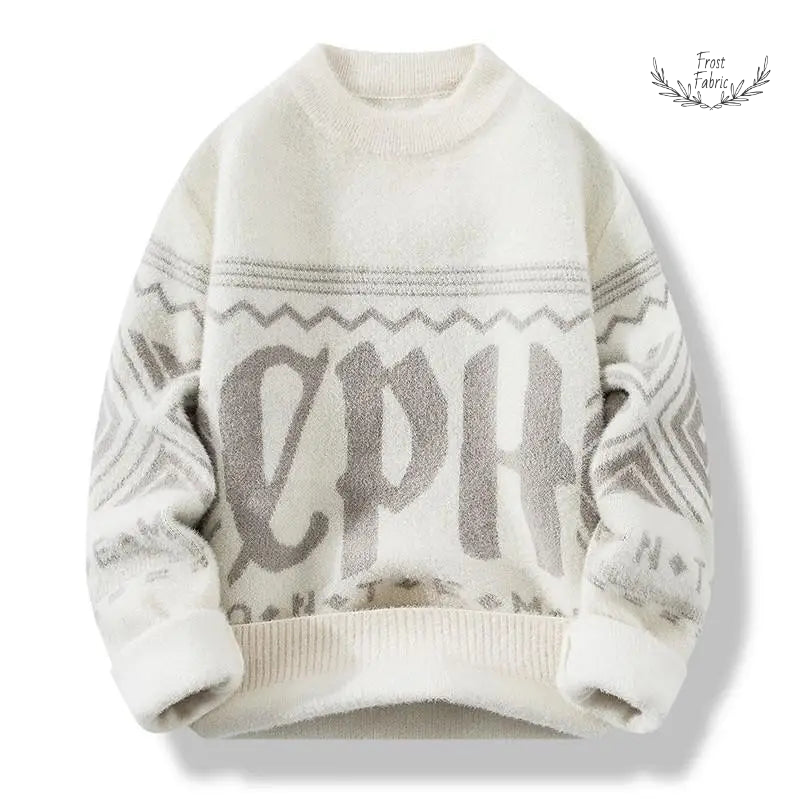 Men's Warm Striped Pullover Hoodie: Cozy Casual Autumn Winter Knitwear