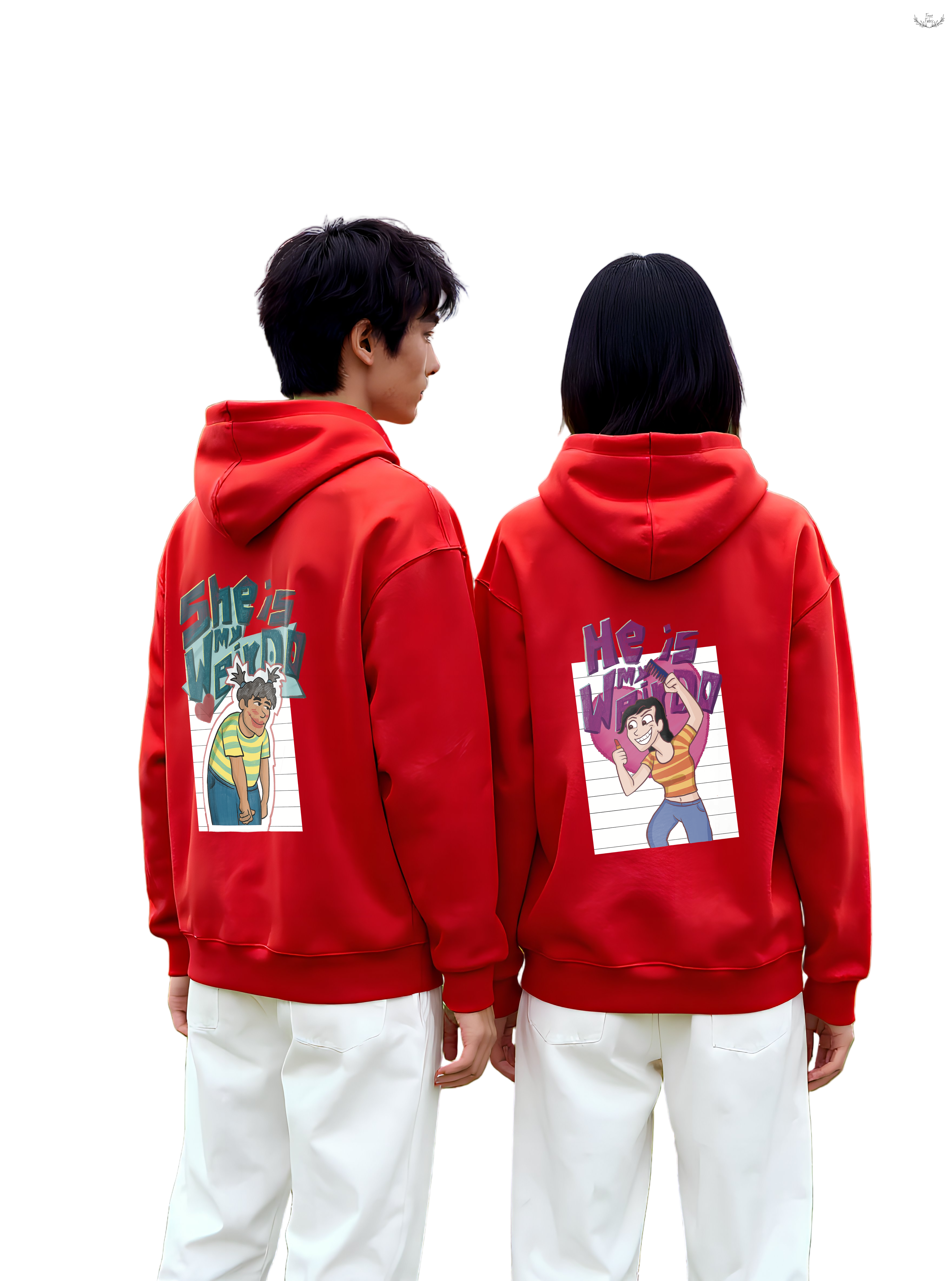 Plush Heavyweight Oversized Couple Hoodie: Warm Cotton Fleece for Winter Comfort