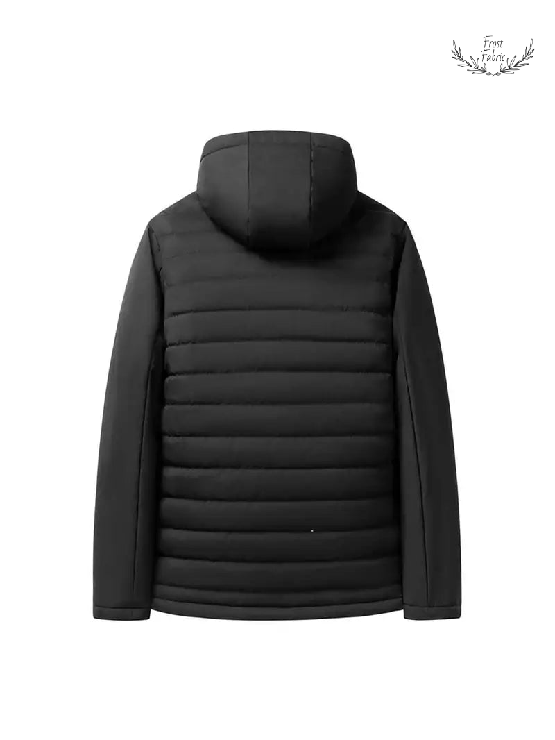Premium Fleece-Lined Hooded Winter Puffer Jacket - Ultimate Warmth & Comfort