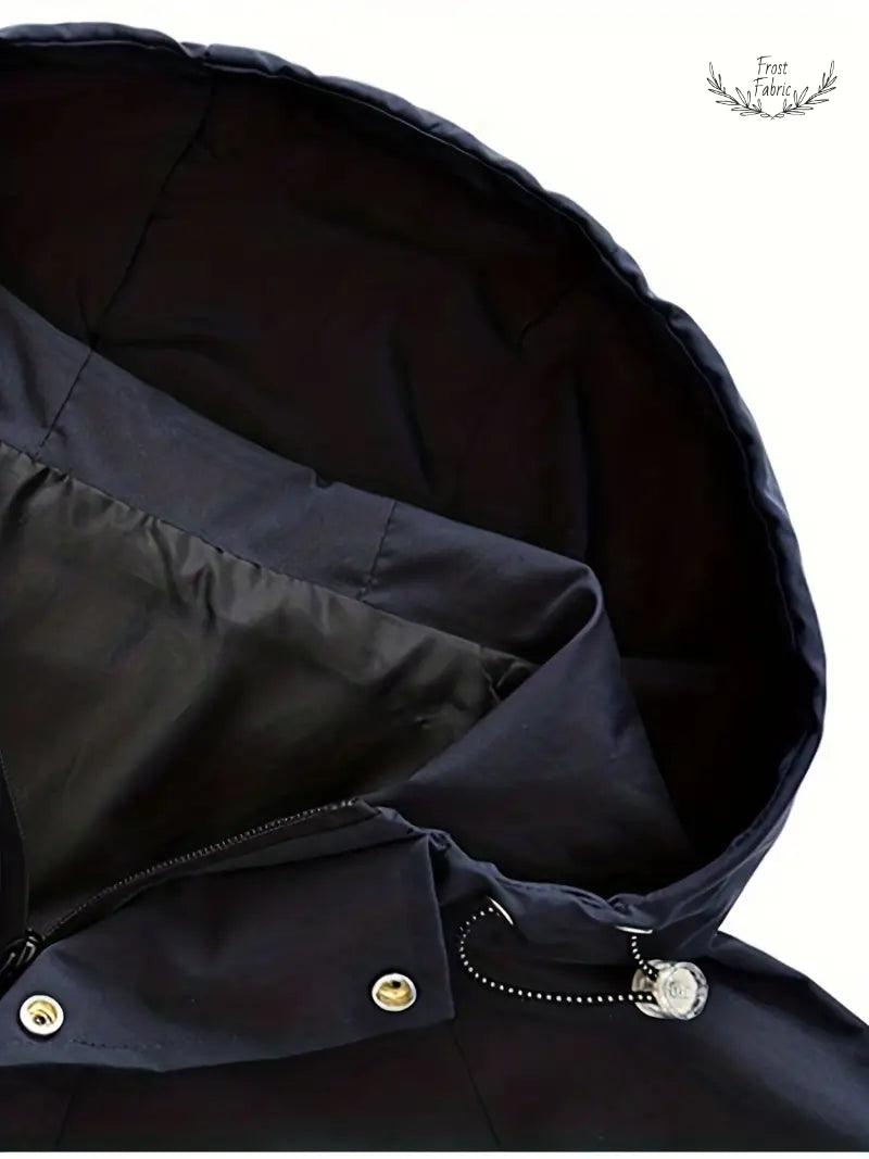 Stylish Men's Lightweight Color-Block Windbreaker Jacket with Adjustable Hood