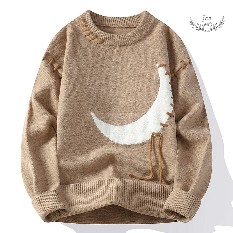 Trendy Korean Unisex Knit Pullover Sweater - Warm Crew Neck Style