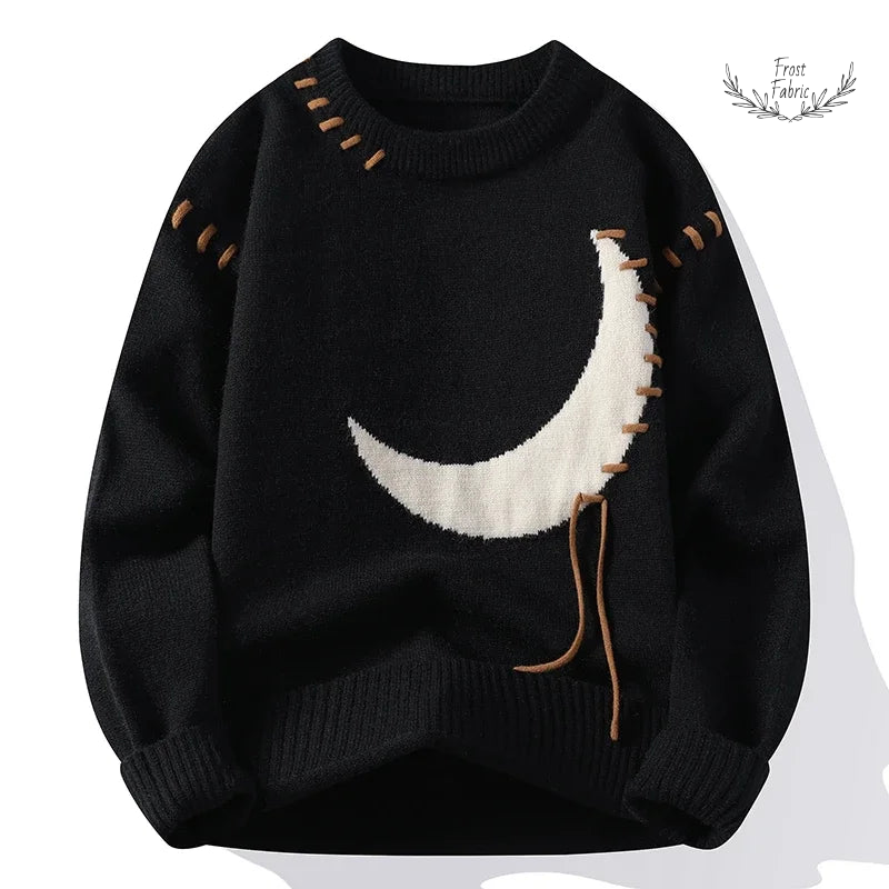 Trendy Korean Unisex Knit Pullover Sweater - Warm Crew Neck Style