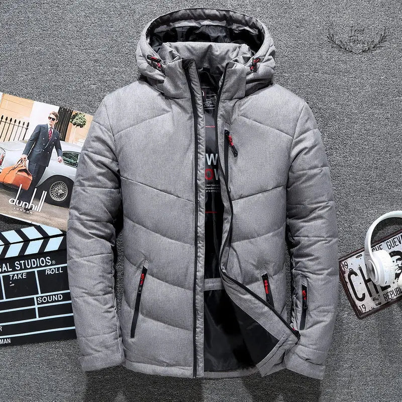 Warm Insulated Hooded Puffer Jacket - Lightweight, Wind-Resistant, Everyday Winter Wear